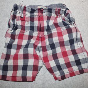Peek Adjustable Boys Red White and Blue Striped Shorts Size 4